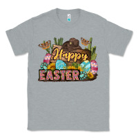 Heather Grey Happy Easter Classic Tee - LillyAllenDesigns