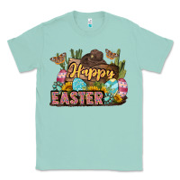 Seafoam Happy Easter Classic Tee - LillyAllenDesigns