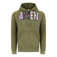 Vintage Olive amen Vintage Hoodie - JahusDesignShop