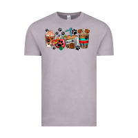 Vintage Zinc dogs coffee cups Vintage Tee - AdoDesignShop