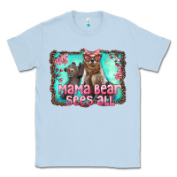 Dusty Blue mama bear sees all Classic Tee - Artiststas