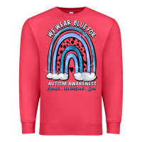 Cardinal we wear blue for autism awareness accept understan Premium Sweatshirt - Artiststas