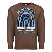 Chestnut we wear blue for autism awareness accept understan Premium Sweatshirt - Artiststas