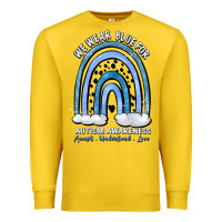 Lemon we wear blue for autism awareness accept understan Premium Sweatshirt - Artiststas