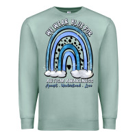 Seafoam we wear blue for autism awareness accept understan Premium Sweatshirt - Artiststas