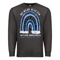 Smoke we wear blue for autism awareness accept understan Premium Sweatshirt - Artiststas