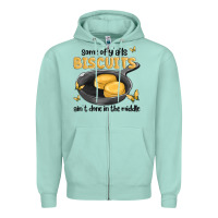 Seafoam some of yalls biscuits aint done in the middle Zipper Hoodie - MaliasSmallBusiness