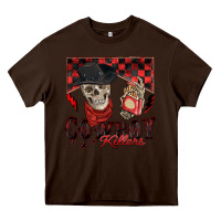 Chocolate Brown cowboy killer Heavy Core Tee - Zillion Design Studio
