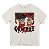 Cream cowboy killer Heavy Core Tee - Zillion Design Studio