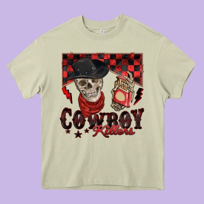 Cowboy Killer Heavy Core Tee Designed By Zillion Design Studio
