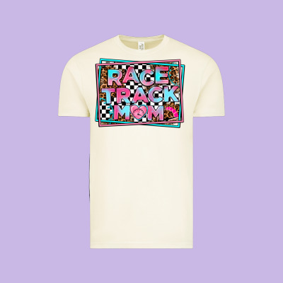 Race Track Mom Vintage Tee Designed By Adodesignshop