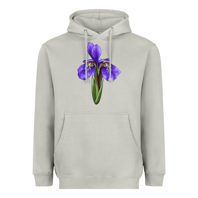 Iris Flower Heavyweight Hoodie by LillyAllenDesigns | Teevron