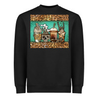 Black skeleton coffee cups Heavyweight Sweatshirt - Jasminsmagicworld
