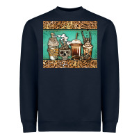 Navy skeleton coffee cups Heavyweight Sweatshirt - Jasminsmagicworld