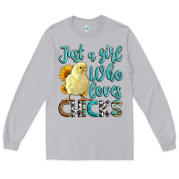 Moon Dust Western Just A Girl Who loves Chicks Long Sleeve Tee - LillyAllenDesigns