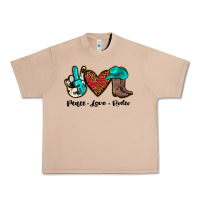 Burro peace love rodeo Urban Heavy Tee - JahusDesignShop