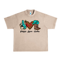 French Oak peace love rodeo Urban Heavy Tee - JahusDesignShop
