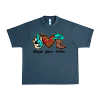 Midnight Navy peace love rodeo Urban Heavy Tee - JahusDesignShop