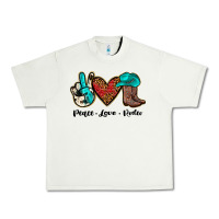 Pistachio peace love rodeo Urban Heavy Tee - JahusDesignShop