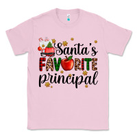 Bubblegum Pink santa's favorite principal Classic Tee - AdoDesignShop