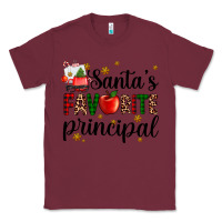 Burgundy santa's favorite principal Classic Tee - AdoDesignShop