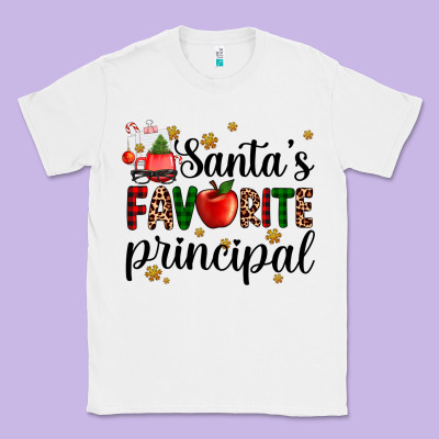 Santa's Favorite Principal Classic Tee Designed By Adodesignshop