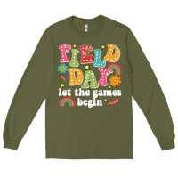 Army Green field day let the games begin Long Sleeve Tee - JahusDesignShop