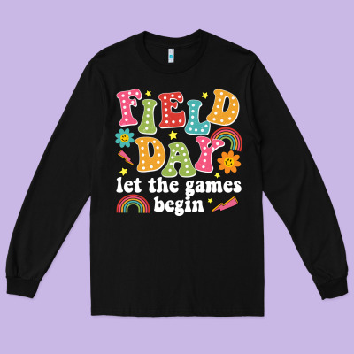 Field Day Let The Games Begin Long Sleeve Tee Designed By Jahusdesignshop