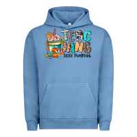 Pigment Pebble Blue teaching little pumpkins Urban Hoodie - CowGirlArtShop