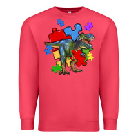 Cardinal autism t rex Premium Sweatshirt - Artiststas