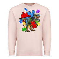Pale Pink autism t rex Premium Sweatshirt - Artiststas