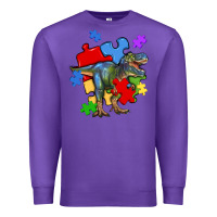 Purple autism t rex Premium Sweatshirt - Artiststas