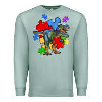 Seafoam autism t rex Premium Sweatshirt - Artiststas