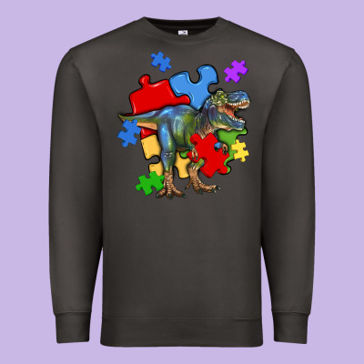 Autism T Rex Premium Sweatshirt Designed By Artiststas