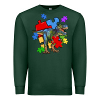 Sports Green autism t rex Premium Sweatshirt - Artiststas