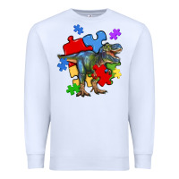 White autism t rex Premium Sweatshirt - Artiststas