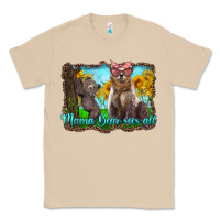 Mushroom mama bear sees all with sunflowers Classic Tee - Artiststas