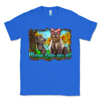 True Royal mama bear sees all with sunflowers Classic Tee - Artiststas