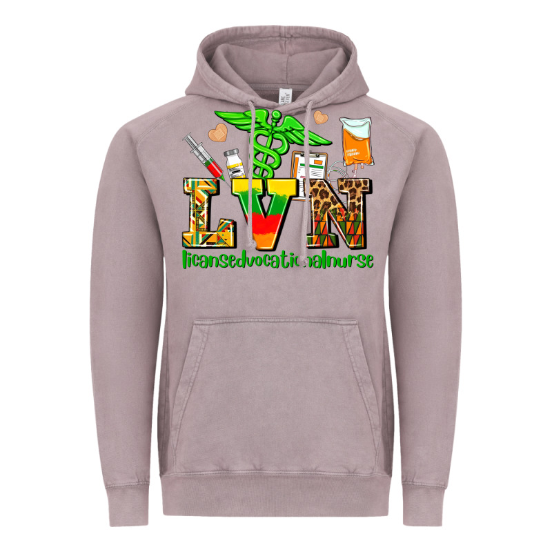 Lvn Juneteenth Licensed Vocational Nurse With Croc Vintage Hoodie by AdoDesignShop | Teevron