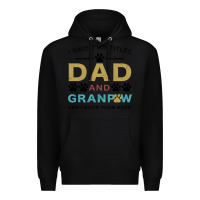 Black i have two titles dad and grandpa Premium Hoodie - Bettercallsaul