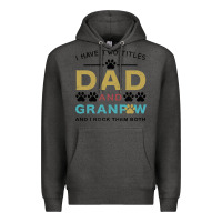Charcoal Heather i have two titles dad and grandpa Premium Hoodie - Bettercallsaul
