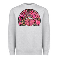 Heather Grey pumpkin ribbon rainbow Heavyweight Sweatshirt - JahusDesignShop
