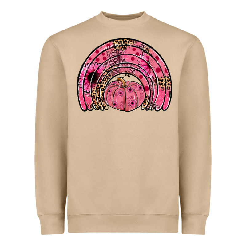 Pumpkin Ribbon Rainbow Heavyweight Sweatshirt by JahusDesignShop | Teevron