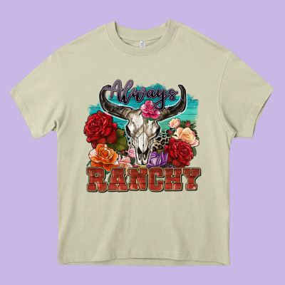 Always Ranchy Heavy Core Tee Designed By Zillion Design Studio