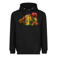 Black Gymnocalycium Variegated Cactus Heavyweight Hoodie - LillyAllenDesigns