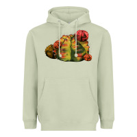 Matcha Gymnocalycium Variegated Cactus Heavyweight Hoodie - LillyAllenDesigns