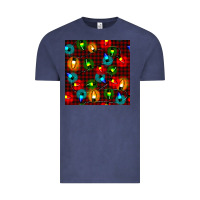 Christmas Lights Seamless Pattern Vintage Tee | Teevron