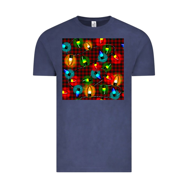 Christmas Lights Seamless Pattern Vintage Tee by BundleAndBundleShop | Teevron