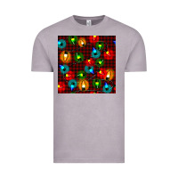 Vintage Zinc christmas lights seamless pattern Vintage Tee - BundleAndBundleShop