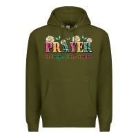 Army Green prayer the strongest wireless connection Premium Hoodie - JahusDesignShop
